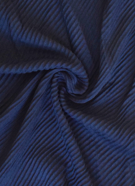 Crinkle Lawn Navy Blue