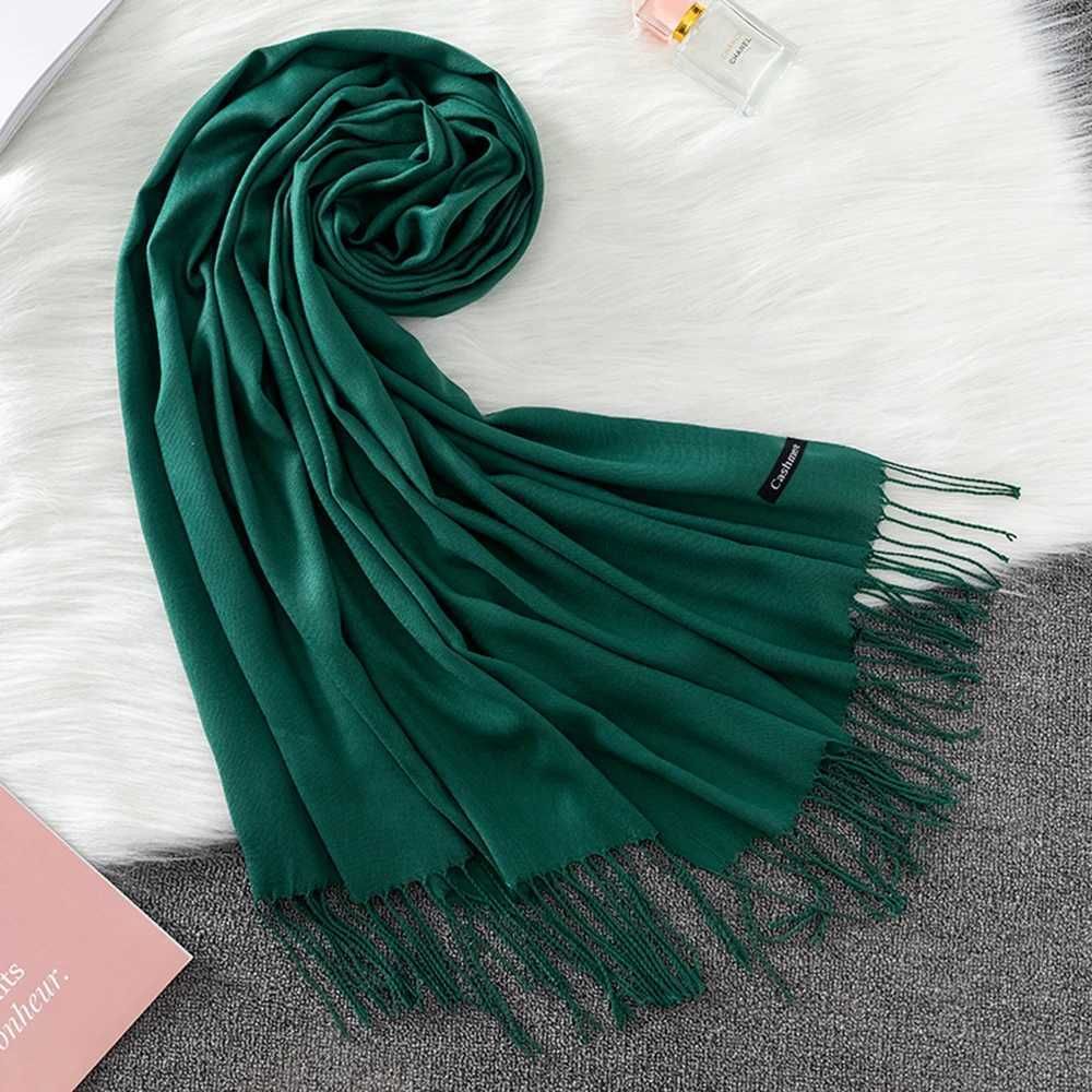 Plain Cashmere Dark Green