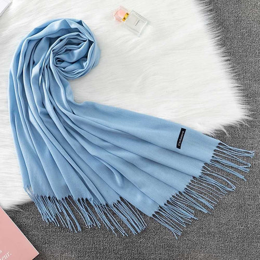 Plain Cashmere Ice Blue