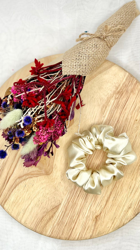 Silk Scrunchie Gold