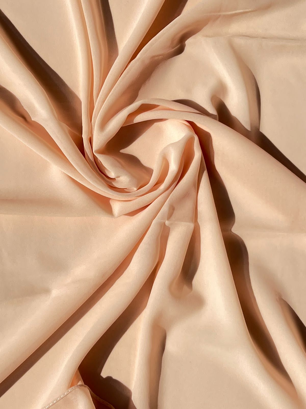 Plain Georgette Dark Peach