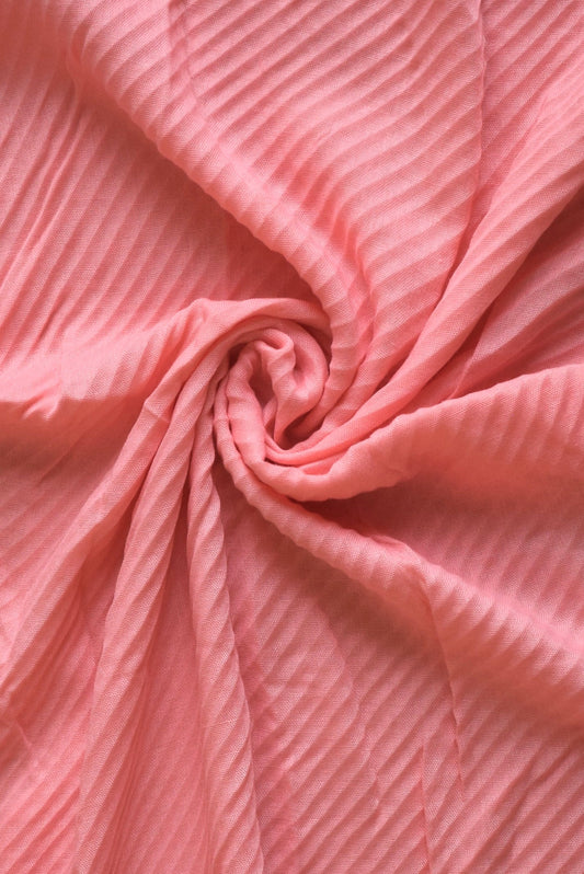 Crinkle Lawn Peachy Pink