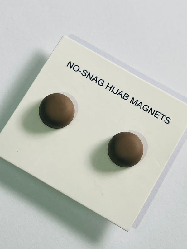 Hijab Magnets Round Circle  Matte Pair