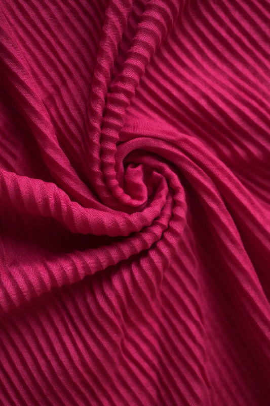 Crinkle Lawn Hot Pink