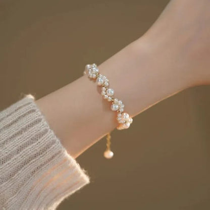 Pearl Floral Bracelet