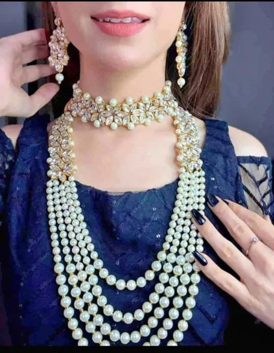 Kundan Style Mala Set