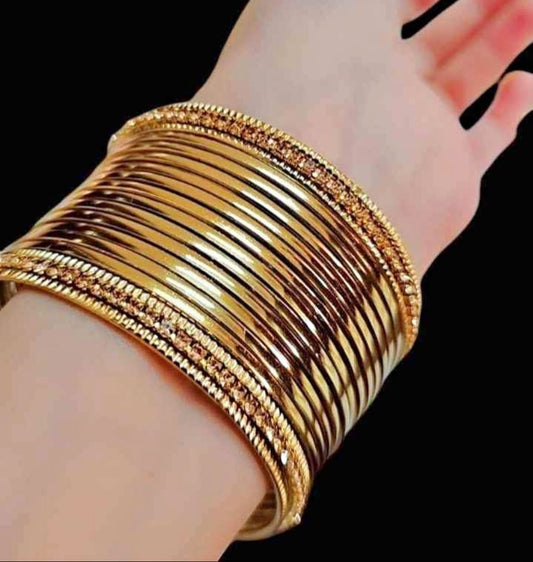 Metallic Golden Bangles