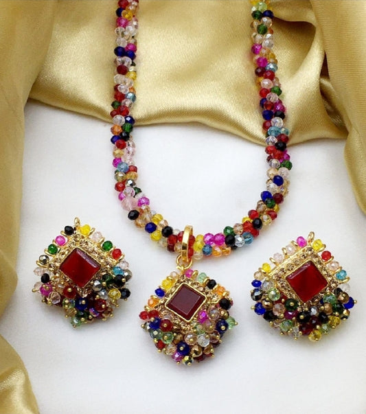 Moti Mala Necklace Set