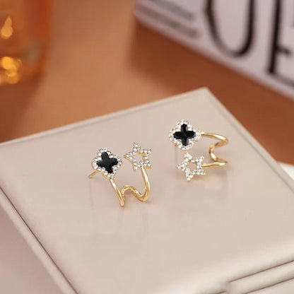 Star Four Leaf Clover Earring