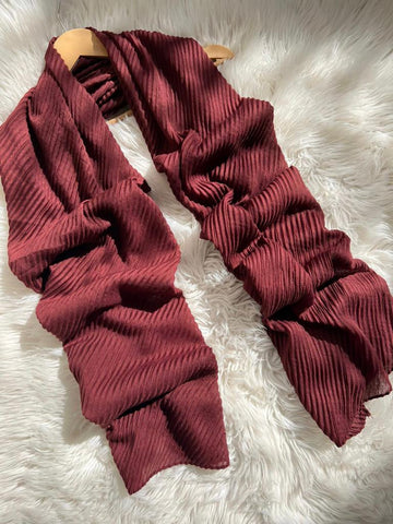 Crinkle Lawn Maroon