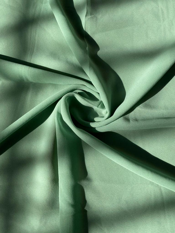 Plain Georgette Sage