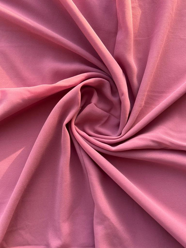 Plain Georgette Rose Pink