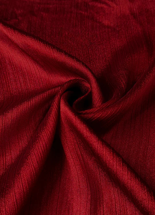 Crinkle Silk Red