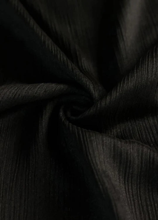 Crinkle Silk Black