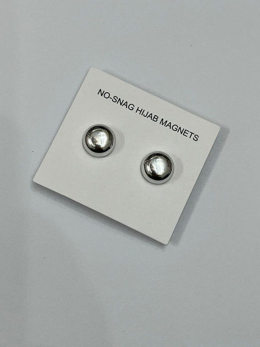 Hijab Magnets Round Circle  Metallic Pair